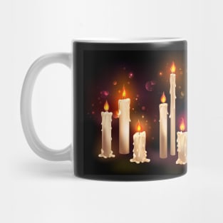 Burning Wax Candles Mug